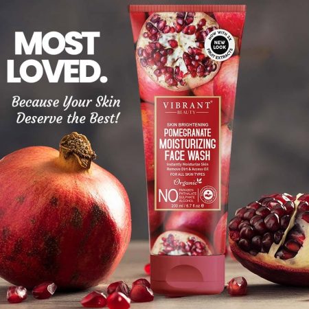 Vibrant Beauty Brightening Pomegranate Moisturizing Face Wash
