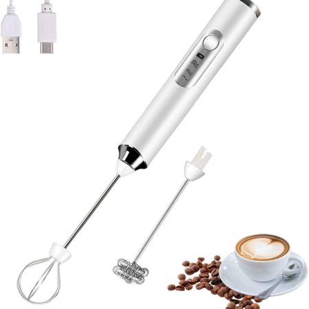 Rechargeable Electric Coffee Mixer Egg Beater Quick Frothing Action