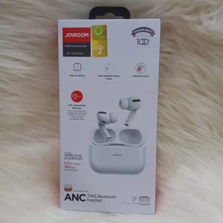 T03S PRO JOYROOM TWS Active Noise Cancelling ANC Earbuds - White | Best Quality Earbuds | Joyroom Earbuds