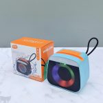 Portable Rechargeable Mini Blutooth Speaker Small LED Lights Portable Wireless Bluetooth Speaker for Outdoor Camping (Random Color)
