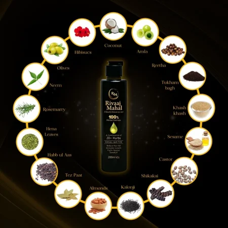 Rivaaj Hair Oil Hair food Organic Hair problem Solution (200ml)