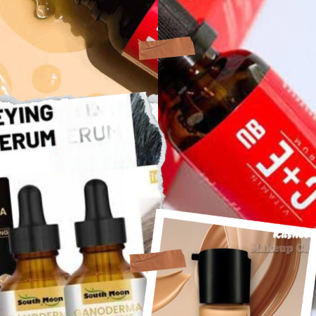 pack of 3 Vitamin C & E Serum +Darkening Serum +Kashees Foundation