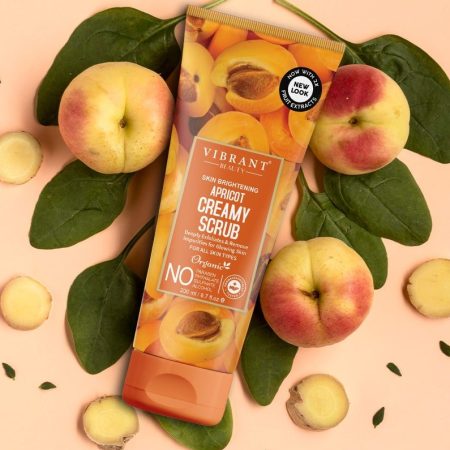 Vibrant Beauty Brightening Apricot Hydrating Creamy Scrub, For All Skin Types, (200ml)