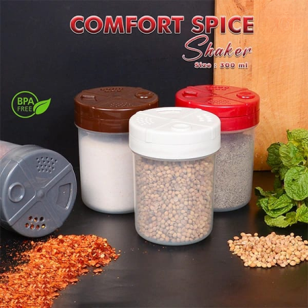 Pack Of 02 Comfort Spice Shaker Storage Boxes 300 ml (random color)