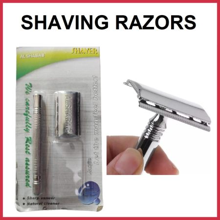 Shaving Razor With Handle For Men And Women | Shaving Razor | Double Sided Hygiene Flawless Razer | Dual Sided Body Care Shaving Blades | Double Edge Personal Shaver | Under Arm Shaving - Unwanted Hair Remover Shaving | Safety Razor