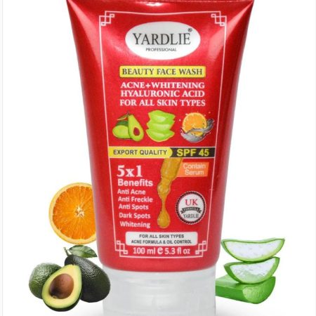 Yardlie Professional Beauty Face Wash Acne+Whitening Hyaluronic Acid for All Type Skin 120ml