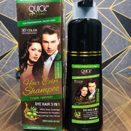 Quick Shine Hair Color Shampoo For Women And Men 200ml